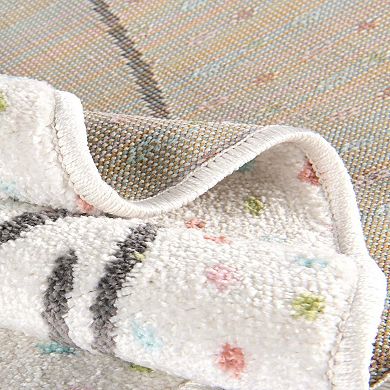 Unique Loom Whales Whimsy Kids Rug