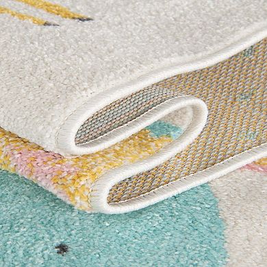 Unique Loom Wildlife Whimsy Kids Rug