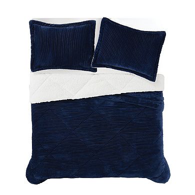 London Fog Corduroy Comforter Set with Shams