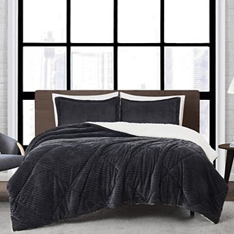 London Fog Corduroy Comforter Set with Shams