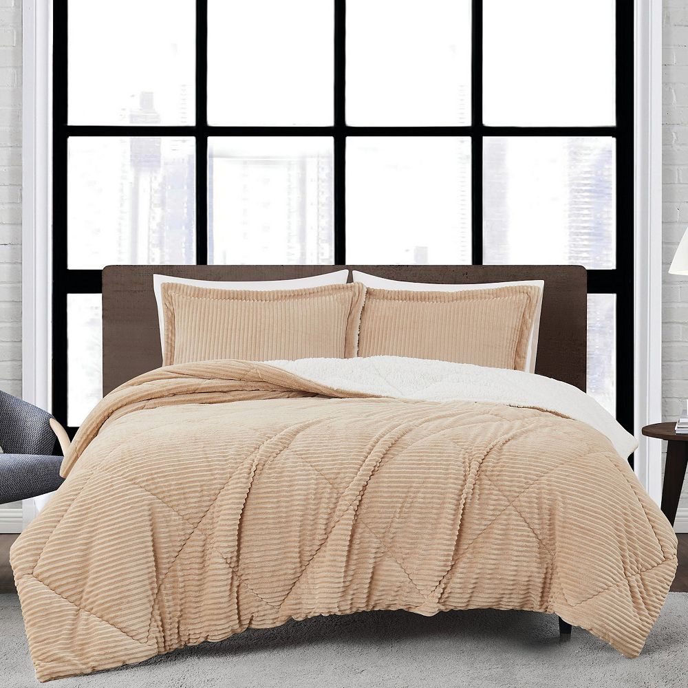 London Fog Corduroy Comforter Set with Shams