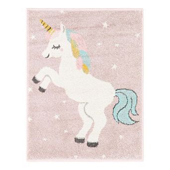 Unique Loom Alicorn Whimsy Kids Rug