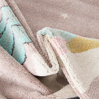 Unique Loom Alicorn Whimsy Kids Rug