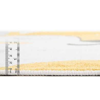 Unique Loom Fox Whimsy Kids Rug