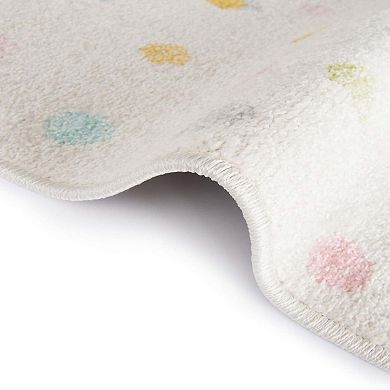 Unique Loom Bubbles Whimsy Kids Rug