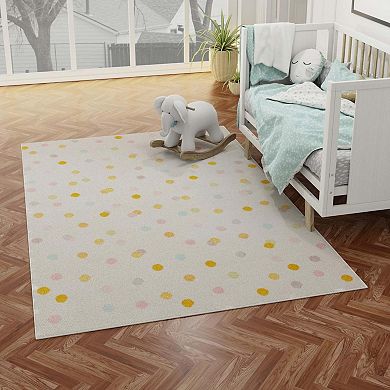 Unique Loom Bubbles Whimsy Kids Rug
