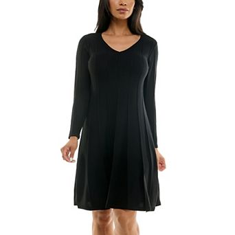 Women's Nina Leonard A-Line Sweater Dress