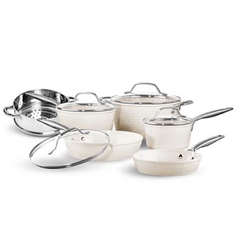 Gotham Steel PRO Natural Hammered Collection 10 pc Nonstick Cookware Set