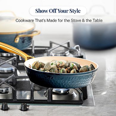 Gotham Steel Natural Hammered Collection Pro 20-pc. Nonstick Cookware Set