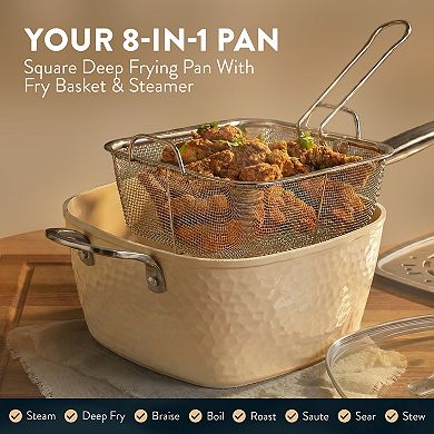 Gotham Steel Natural Hammered Collection Pro 20-pc. Nonstick Cookware Set