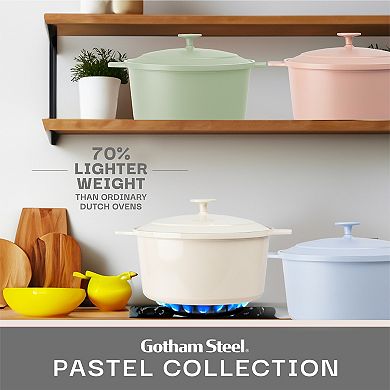 Gotham Steel 5 Quart Ceramic Coating Nonstick Dutch Oven
