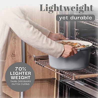 Gotham Steel 5 Quart Ceramic Coating Nonstick Dutch Oven