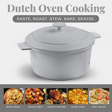 Gotham Steel 5 Quart Ceramic Coating Nonstick Dutch Oven