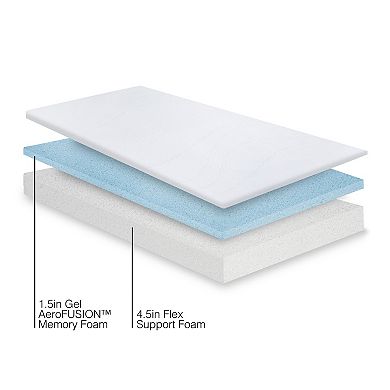 Snooze 6-in. Dual Layer Support Memory Foam Mattress