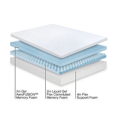 Snooze 8-in. Triple Layer Support Memory Foam Mattress
