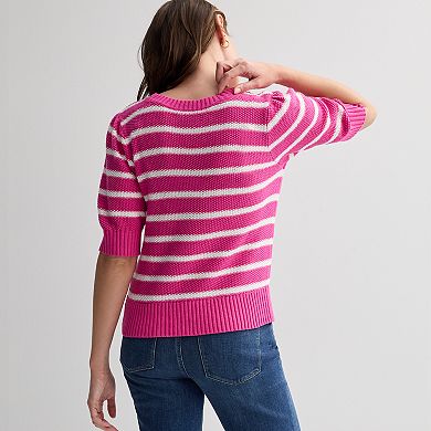 Women's Sonoma Goods For Life® Short Sleeve Sweater