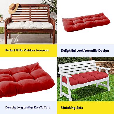 Sweet Home Tufted Outdoor 44" x 19" Loveseat Cushion