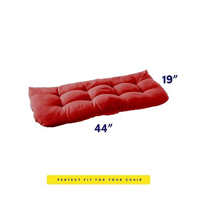 Sweet Home Tufted Outdoor 44" x 19" Loveseat Cushion