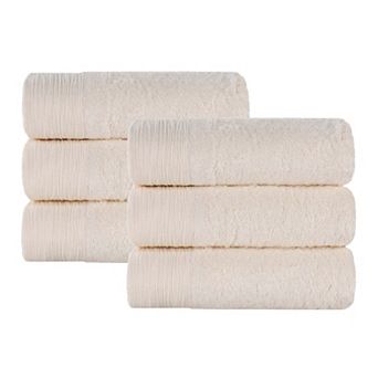 SUPERIOR 6 pc Eco-Friendly Solid Hand Towel Set