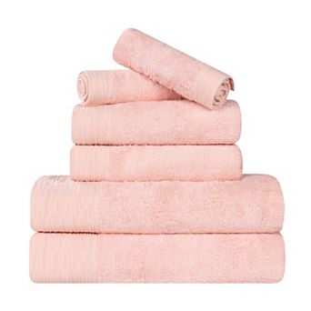 SUPERIOR 6 pc Eco-Friendly Solid Hand Towel Set