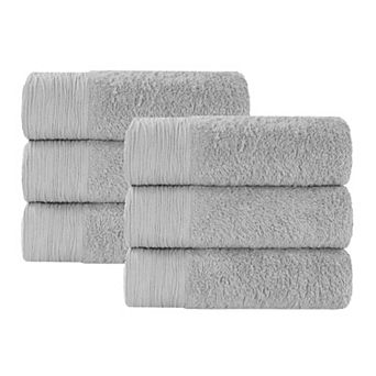 SUPERIOR 6 pc Eco-Friendly Solid Hand Towel Set