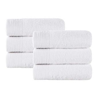 SUPERIOR 6 pc Eco-Friendly Solid Hand Towel Set