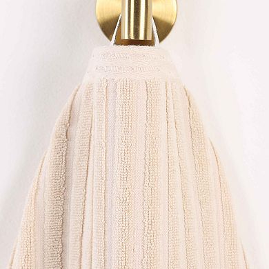 SUPERIOR 2 pc Soho Ribbed Textured Cotton Ultra-Absorbent Bath Towel Set