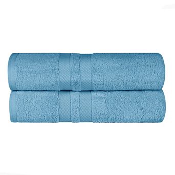 SUPERIOR 2 pc Ultra-Soft Cotton Solid Quick-Drying Bath Sheet Set