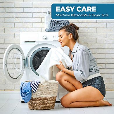 SUPERIOR 12 pc Ultra-Soft Cotton Solid Quick-Drying Towel Set