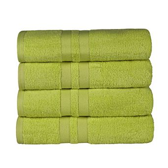 SUPERIOR 4 pc Ultra-Soft Cotton Solid Quick-Drying Bath Towel Set