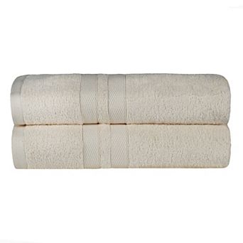 SUPERIOR 4 pc Ultra-Soft Cotton Solid Quick-Drying Bath Towel Set