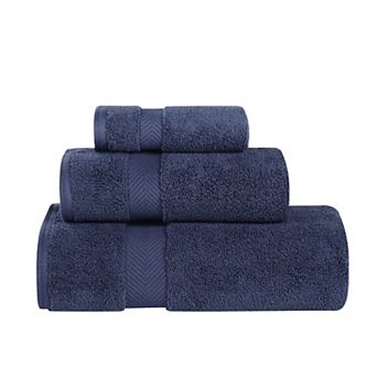 SUPERIOR 3 pc Zero Twist Cotton Solid Super Soft Absorbent Towel Set