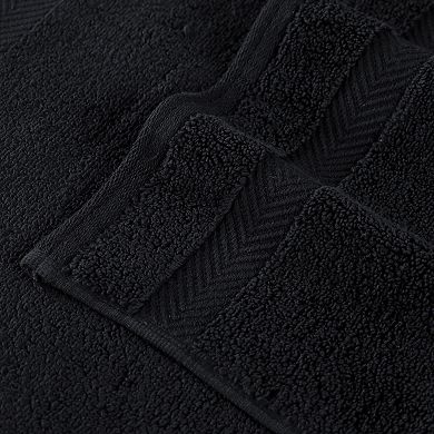 SUPERIOR 6 pc Zero Twist Cotton Solid Super Soft Absorbent Towel Set
