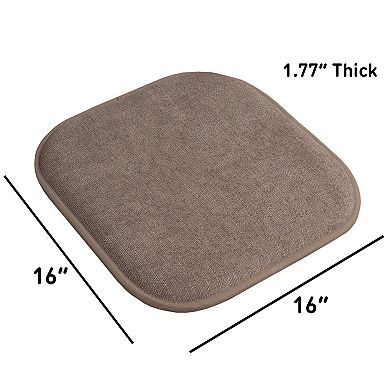 Sweet Home Alexis Memory Foam No Slip Back Chair Cushion 12-Pack