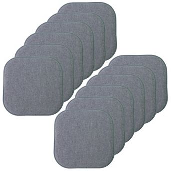 Sweet Home Alexis Memory Foam No Slip Back Chair Cushion 12-Pack