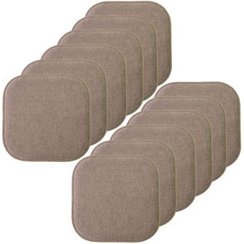 Sweet Home Alexis Memory Foam No Slip Back Chair Cushion 12-Pack
