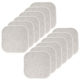 Sweet Home Alexis Memory Foam No Slip Back Chair Cushion 12-Pack