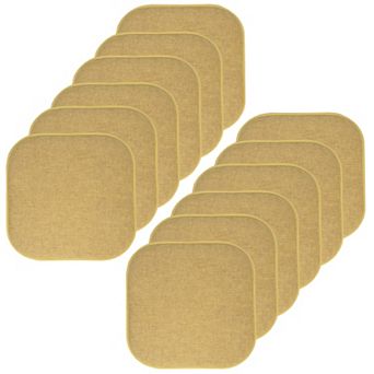 Sweet Home Alexis Memory Foam No Slip Back Chair Cushion 12-Pack