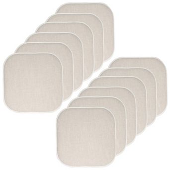 Sweet Home Alexis Memory Foam No Slip Back Chair Cushion 12-Pack
