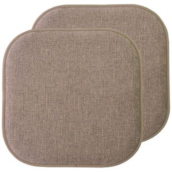 Sweet Home Alexis Memory Foam No Slip Back Chair Cushion 2-Pack