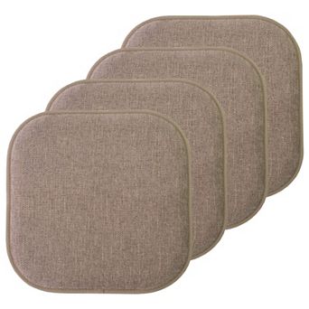 Sweet Home Alexis Memory Foam No Slip Back Chair Cushion 4-Pack