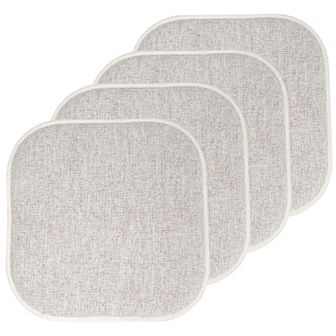 Sweet Home Alexis Memory Foam No Slip Back Chair Cushion 4-Pack