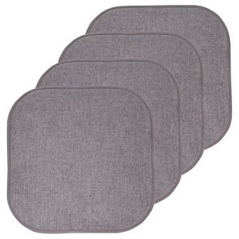 Sweet Home Alexis Memory Foam No Slip Back Chair Cushion 4-Pack