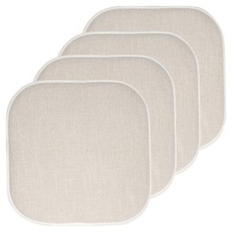 Sweet Home Alexis Memory Foam No Slip Back Chair Cushion 4-Pack