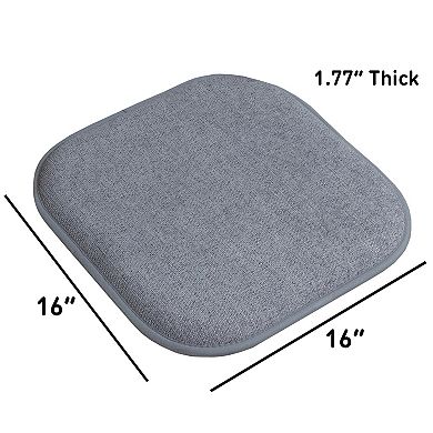 Sweet Home Alexis Memory Foam No Slip Back Chair Cushion 6-Pack