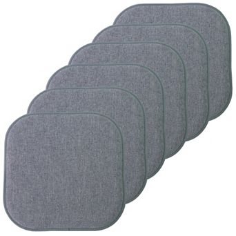 Sweet Home Alexis Memory Foam No Slip Back Chair Cushion 6-Pack