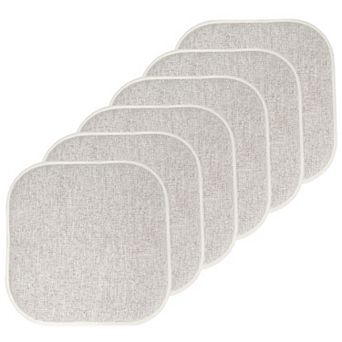 Sweet Home Alexis Memory Foam No Slip Back Chair Cushion 6-Pack