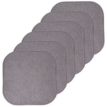 Sweet Home Alexis Memory Foam No Slip Back Chair Cushion 6-Pack