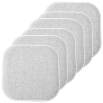 Sweet Home Alexis Memory Foam No Slip Back Chair Cushion 6-Pack