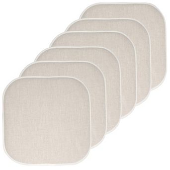 Sweet Home Alexis Memory Foam No Slip Back Chair Cushion 6-Pack